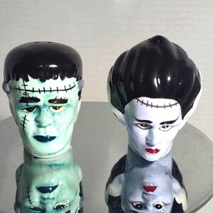 Mr. & Mrs. Frankenstein Salt/Pepper Shakers